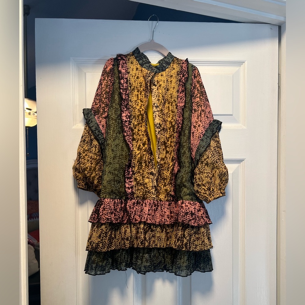 Porter - Snake Skin Tiered Dress - Size 6